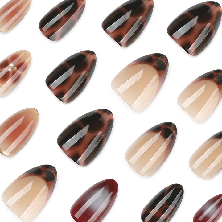 Glamorous acrylic stiletto nails with elegant glitter design Bowlift