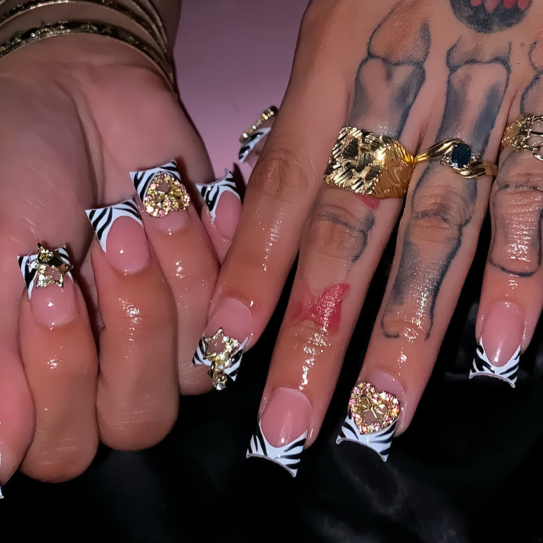 Glamorous Animal Print Press-On Nail Set Bowlift