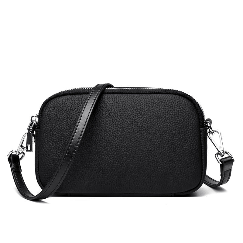 Textured Vegan Leather Crossbody Bag Bowlift