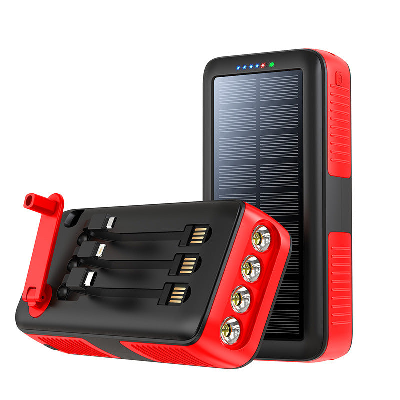 Solar Powerbank with Multifunctional LED Lights Bowlift