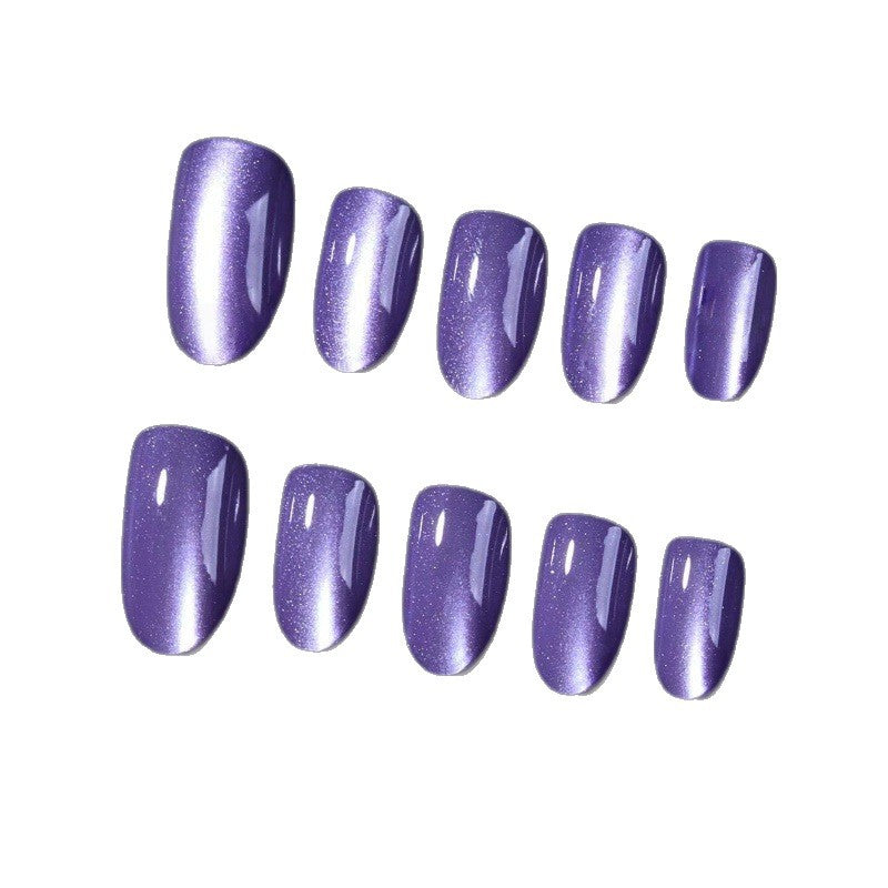 Elegant artificial nails with shimmering gradient effect Bowlift