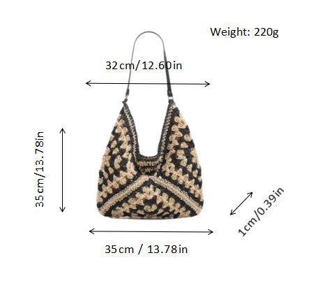 Hand-knotted shoulder bag Bowlift