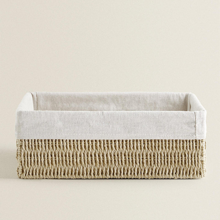 Natural Woven Storage Tray Bowlift