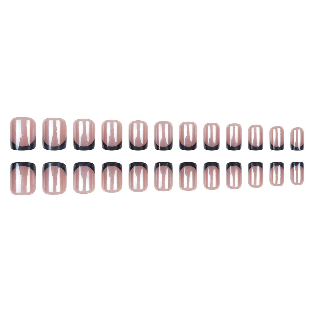 Elegant French Tip Press-On Nails Bowlift 1789085963