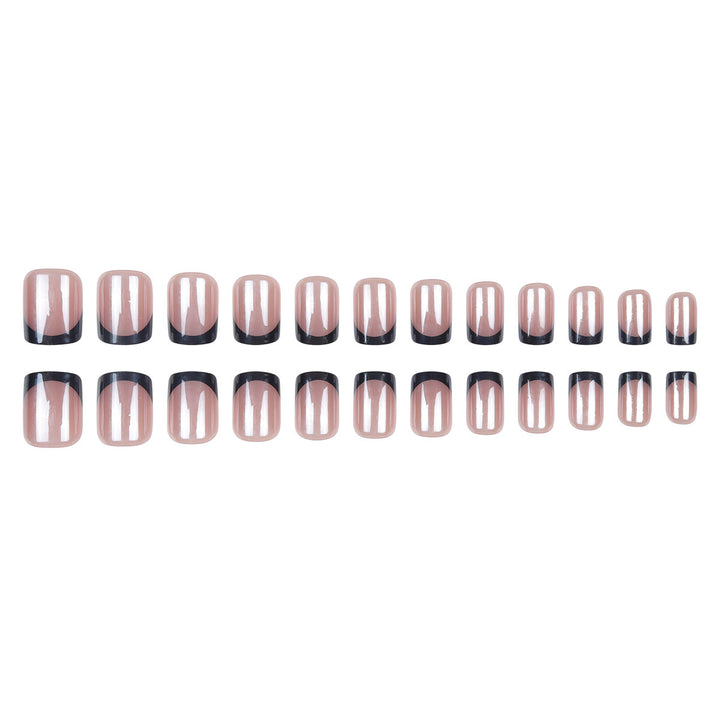 Elegant French Tip Press-On Nails Bowlift 1789085963