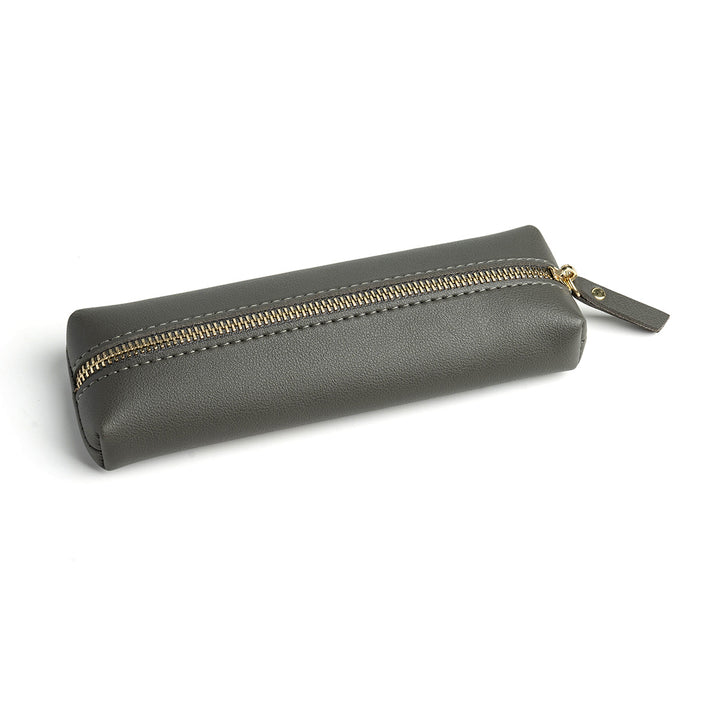Leather Zippered Pencil Case Bowlift