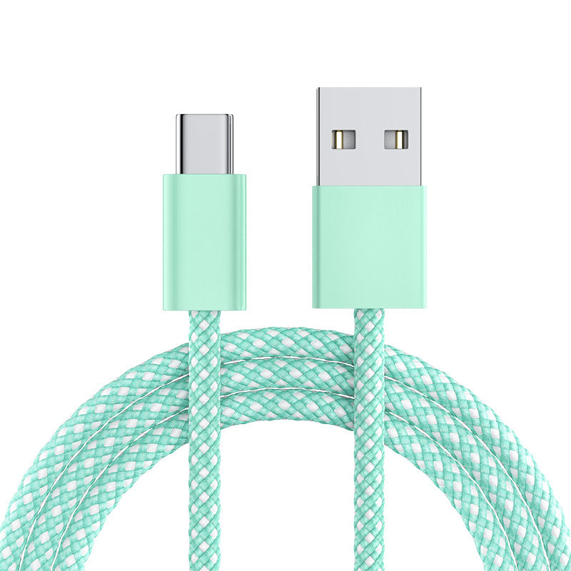 Braided USB-C to USB-A Fast-Charge Durable Nylon Cable Bowlift