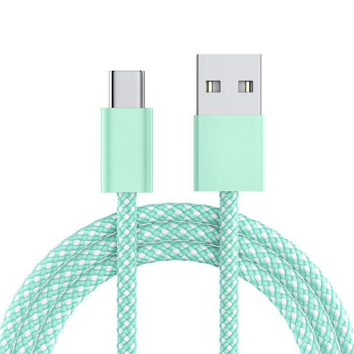 Braided USB-C to USB-A Fast-Charge Durable Nylon Cable Bowlift