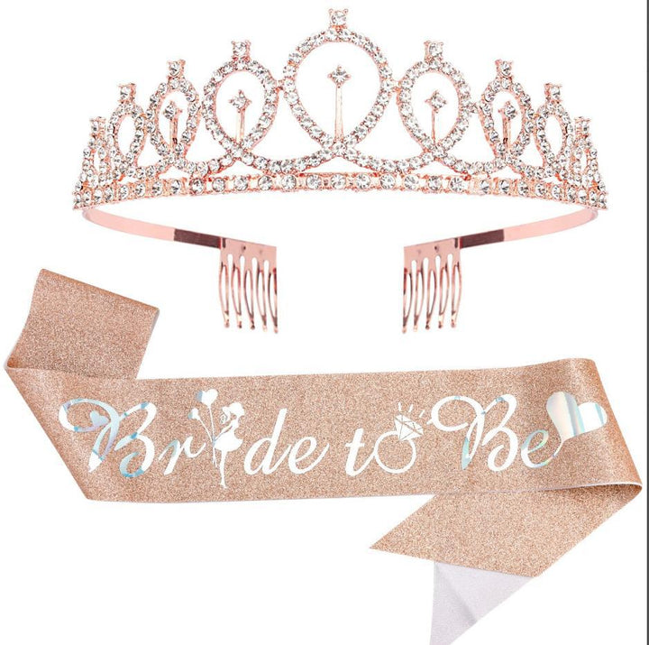 Women Glittering Tiara with Elegant Design Bowlift