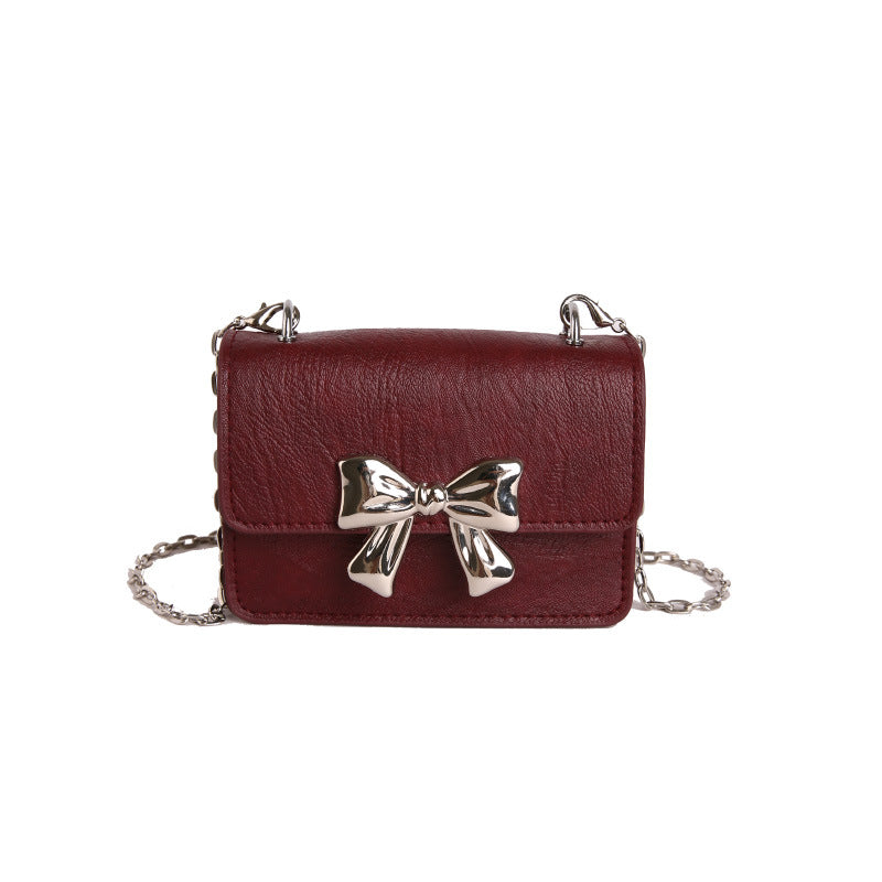 WoCharming Bow-Embellished Mini Handbag Bowlift