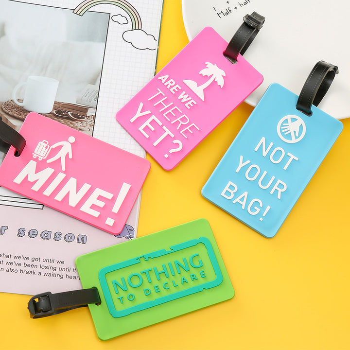 Unisex Luggage Tag with Motivating Holiday Message Bowlift