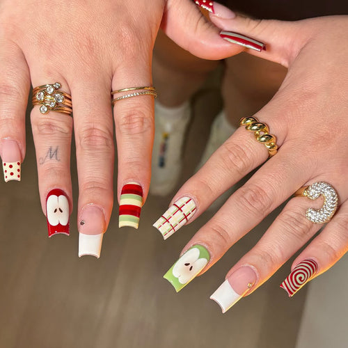 Creative Art Fake Nails with Playful Design Bowlift