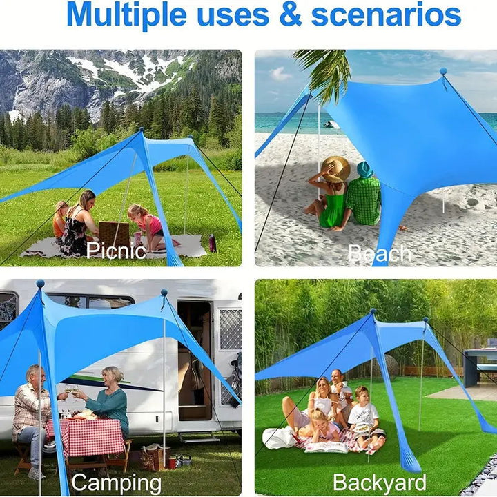 WoLightweight Sandproof Beach Blanket Bowlift