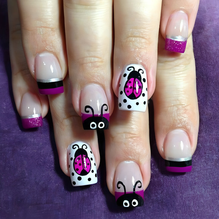 Artistic Ladybug Nail Art Set Bowlift