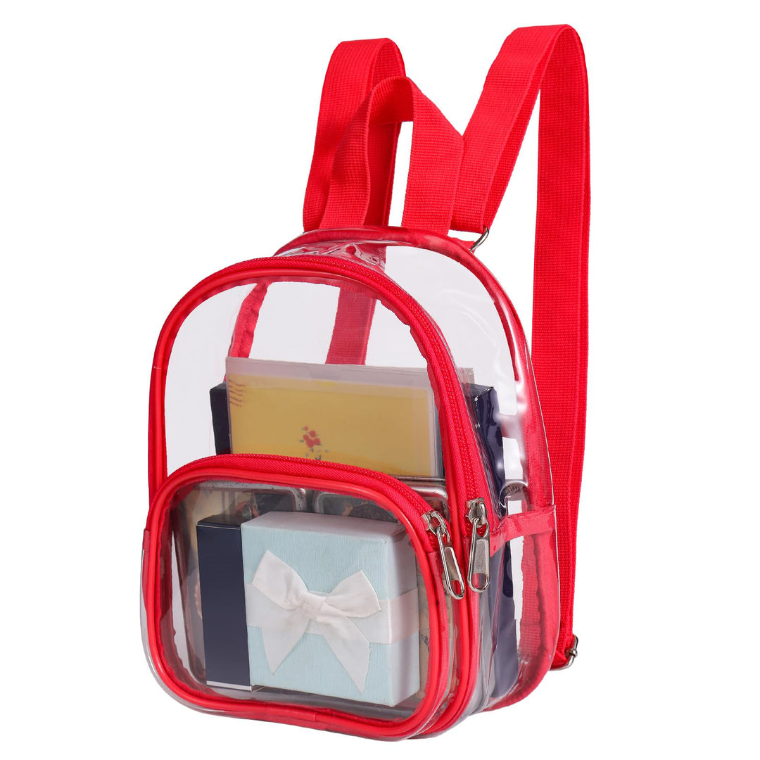 Unisex transparent backpack with multiple compartments Bowlift