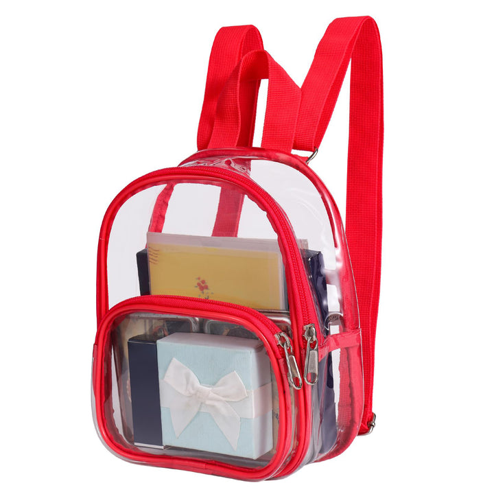 Unisex transparent backpack with multiple compartments Bowlift