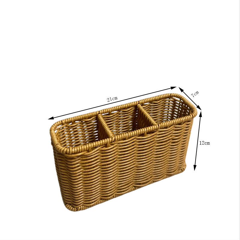 Stylish Rectangular Woven Storage Organizer Bowlift