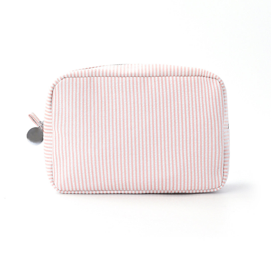 Cosmetic Organizer Bag Made of Textured Material Bowlift