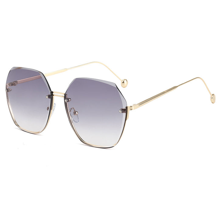 Ladies oversized sunglasses in modern hexagon style Bowlift