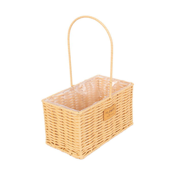 Decorative Wicker Storage Basket Bowlift