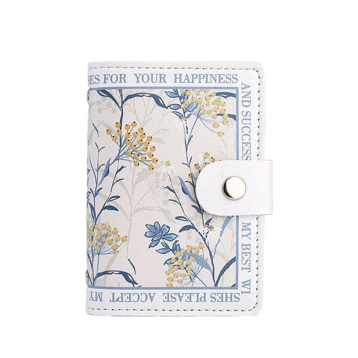 Floral Print Zippered Wallet Bowlift