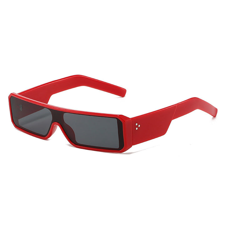Men's Bold Geometric Shield Sunglasses Bowlift
