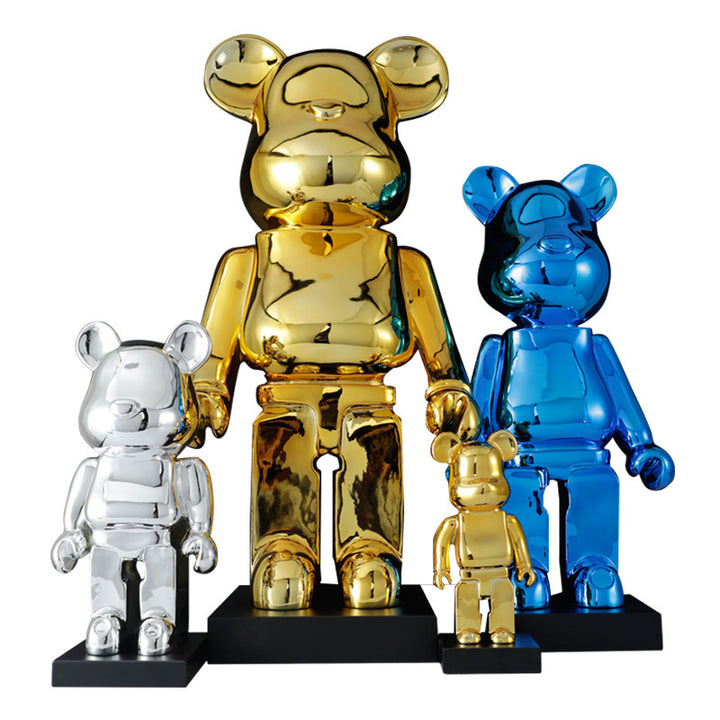 Golden Decorative Bear Figurine