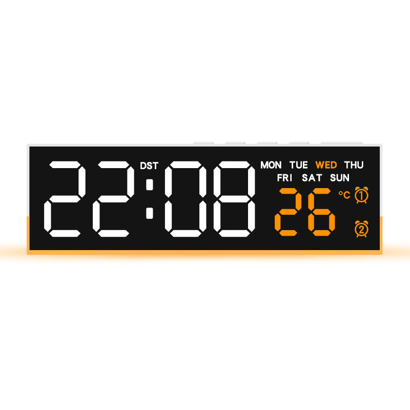 Alarm clock with digital display and temperature display Bowlift