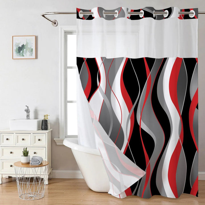 Artistic Floral Shower Curtain Bowlift