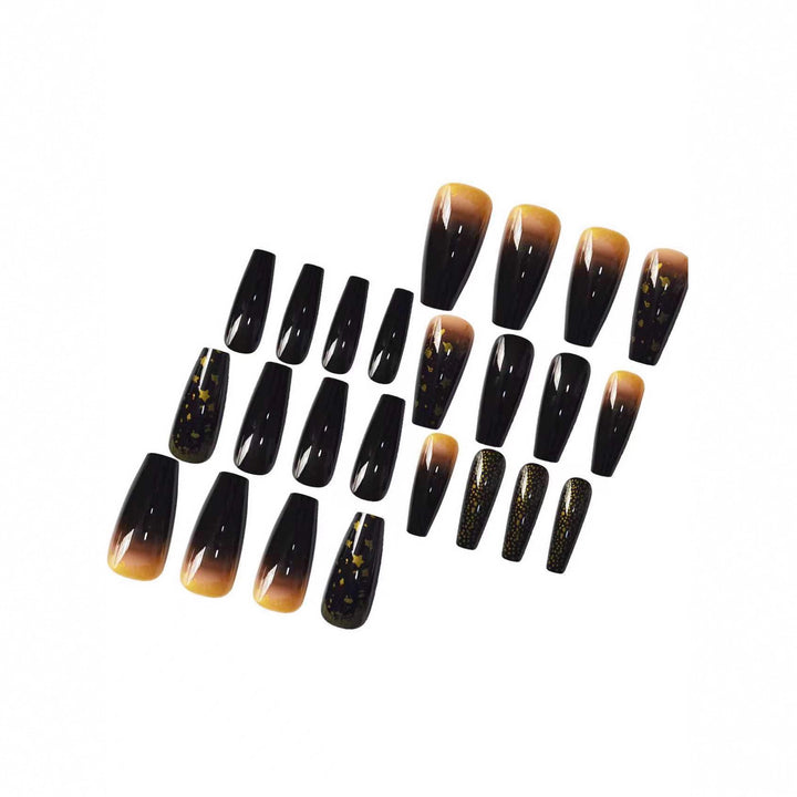 Glamorous Starry Night-Inspired Press-On Nail Set Bowlift