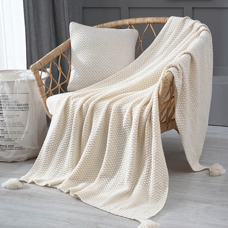 Ladies Elegant Waffle Structure Blanket Bowlift