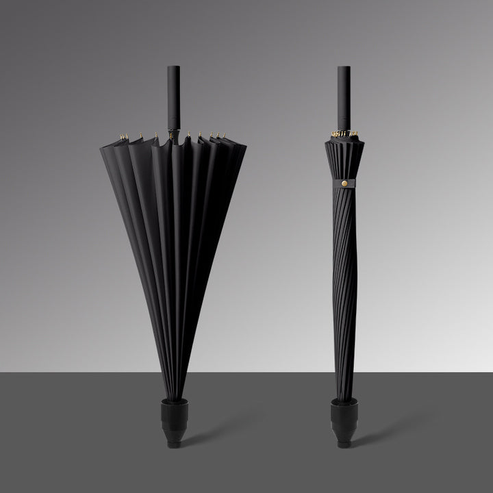 Women elegant automatic umbrella with wind protection and ergonomic handle Bowlift