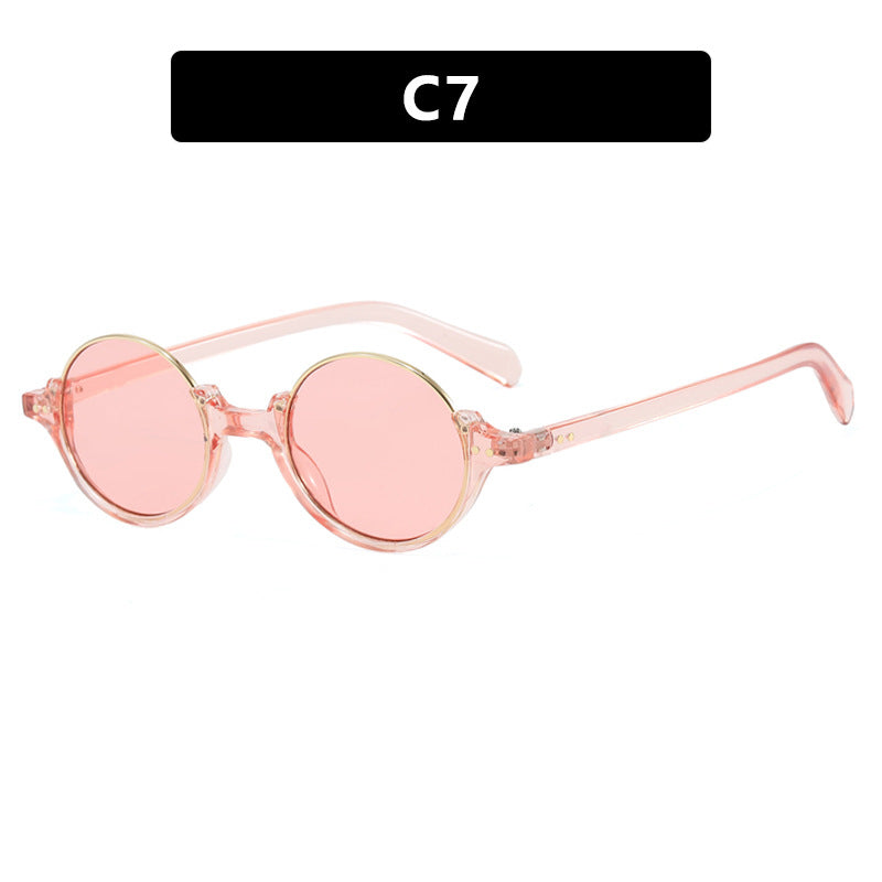 Women's round sunglasses with elegant plastic frame Bowlift