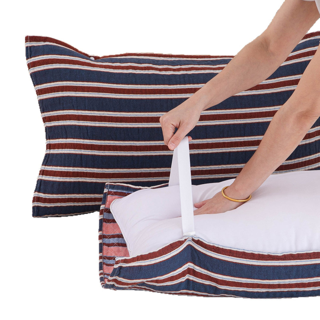 Ladies pillowcase with integrated carrying system Bowlift