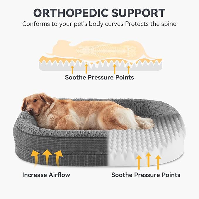 Orthopedic Support  Lounger   Dog Bed