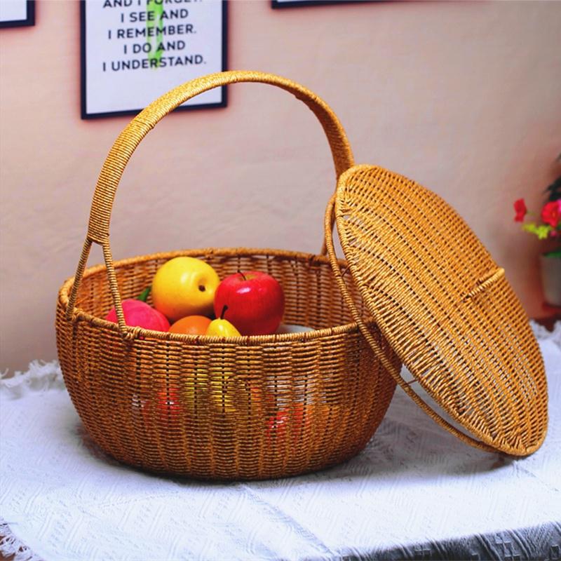 Handmade Woven Storage Basket Bowlift