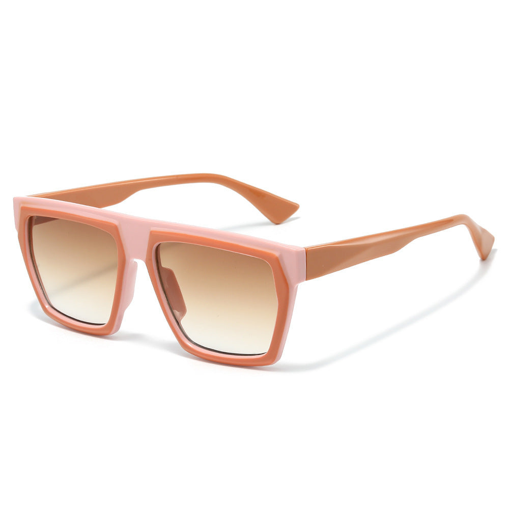 Chic Oversized Geometric Frame Sunglasses Bowlift