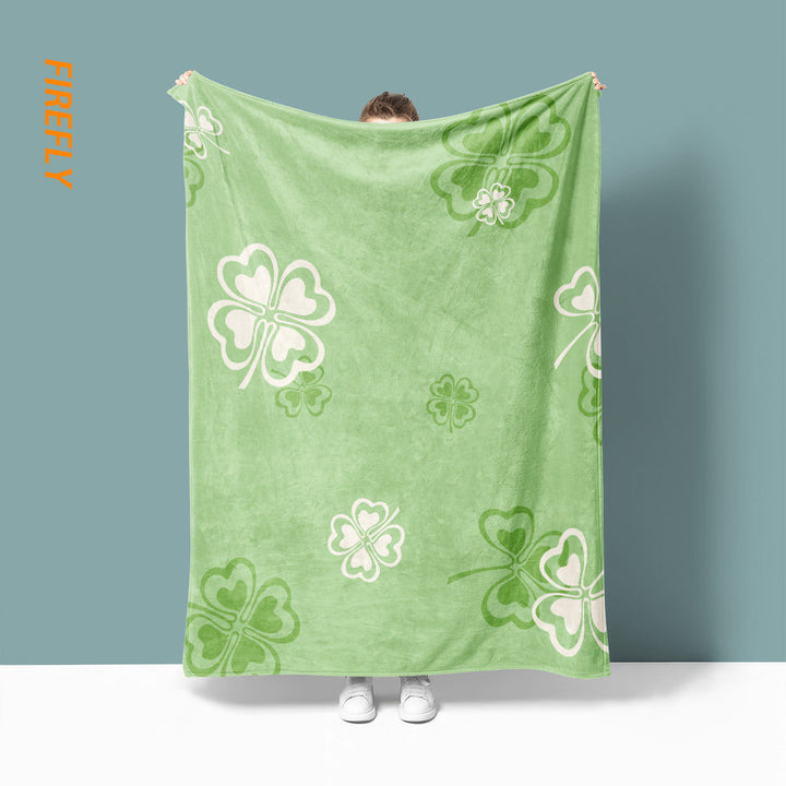 Soft Fleece Floral Design Blanket