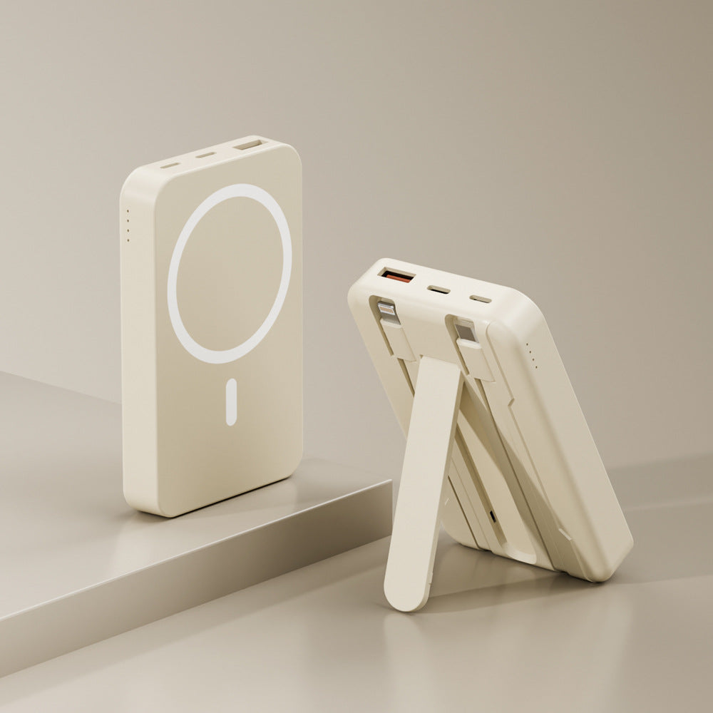 Power bank with integrated stand and fast charging function Bowlift