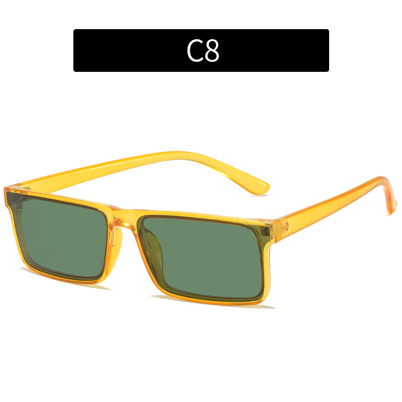 Elegant Look Vintage-Inspired Square Frame Sunglasses