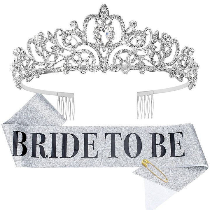 Ladies Crystal Embellished Bridal Tiara Bowlift
