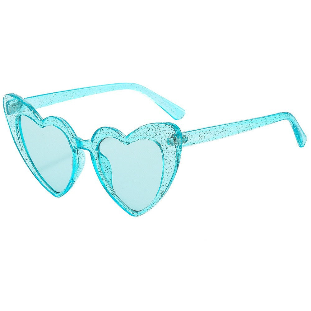 Heart-Shaped Retro Sunglasses Bowlift