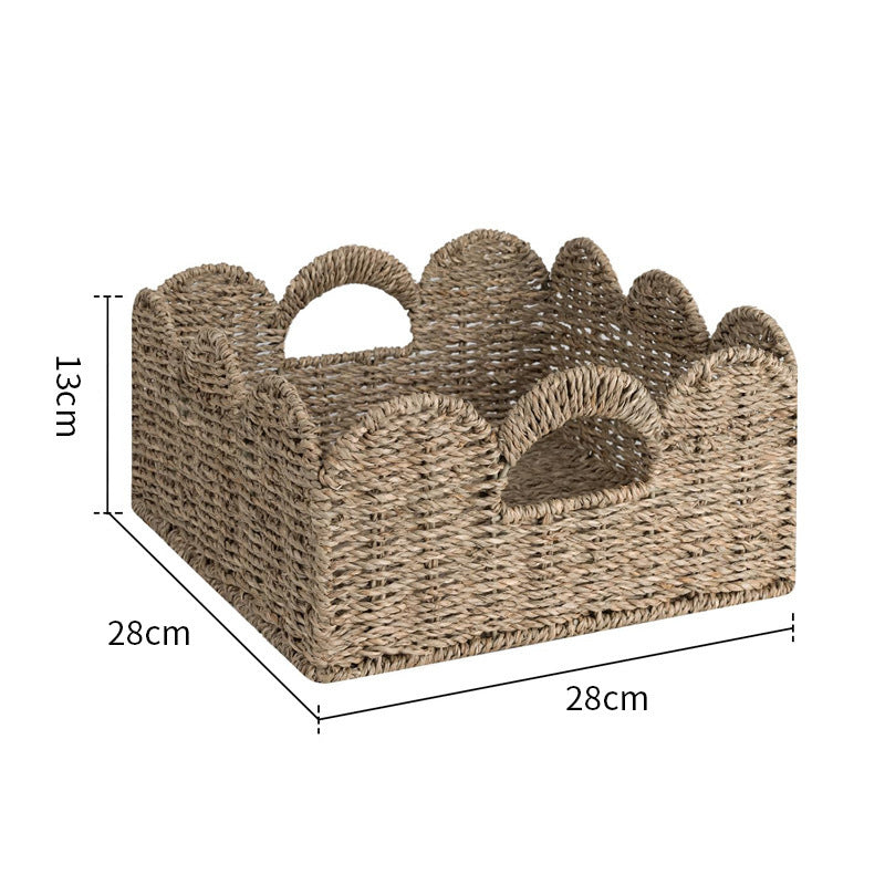 Decorative Storage Basket Made of Woven Natural Material Bowlift