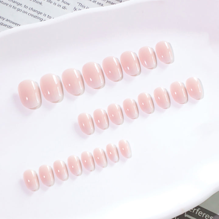 Elegant Gel Nail Extensions in Modern French Tip Design Bowlift