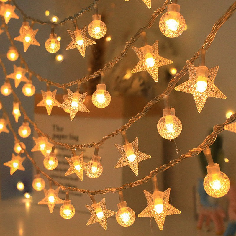 Globe LED String Lights With Waterproof Copper Wire And Textured Clear Bulbs Bowlift