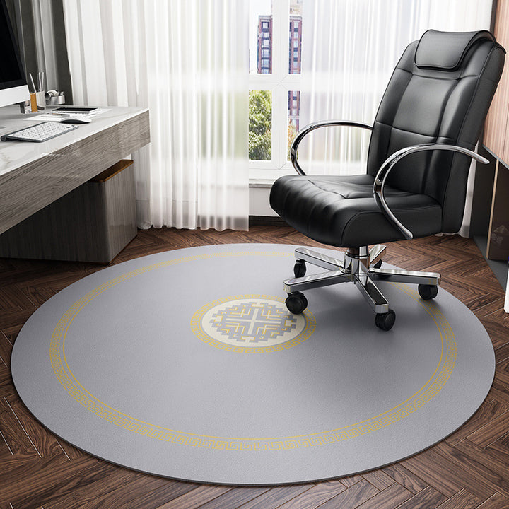 Round Elegant Office Floor Mat Bowlift