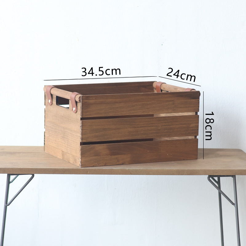 Robust storage basket made of wood Bowlift