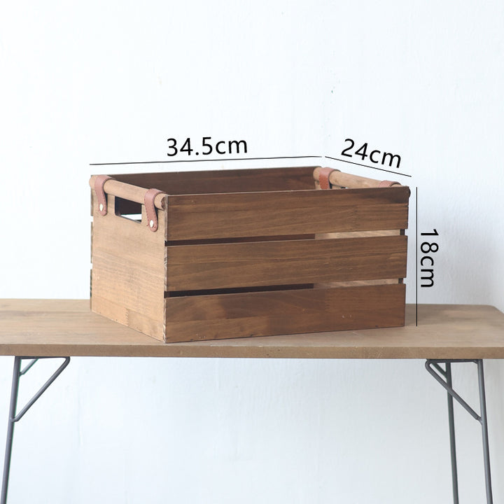 Robust storage basket made of wood Bowlift