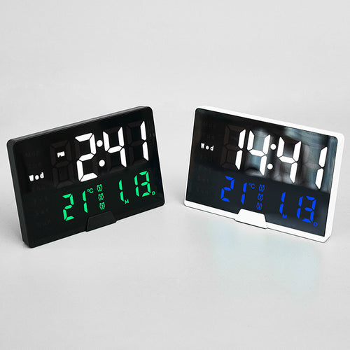 Digital Multifunction Alarm Clock with Temperature and Date Display Bowlift