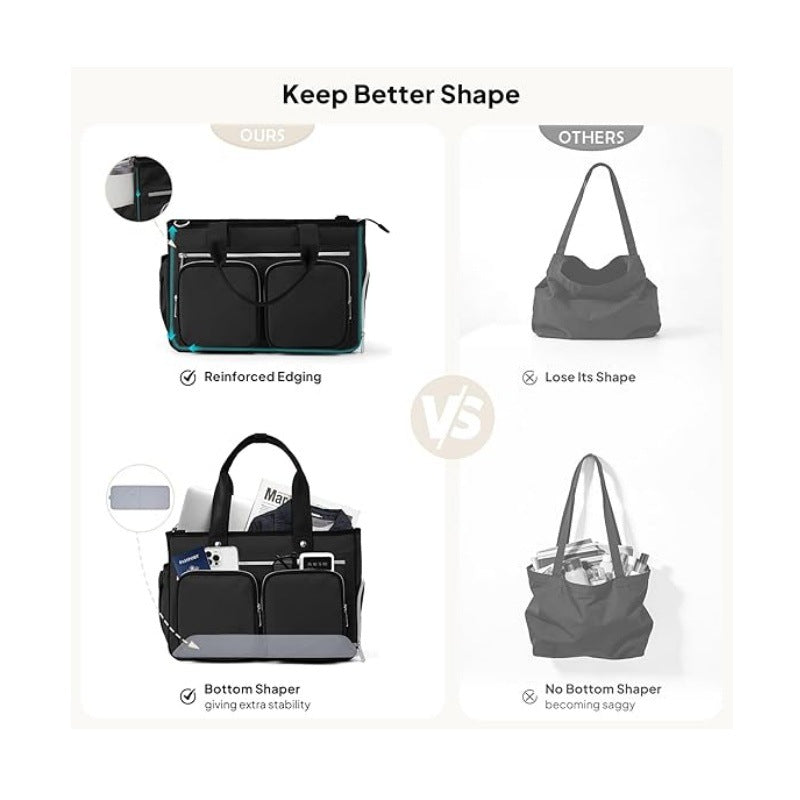 Multifunctional Tote Bag with Insulated Compartment System Bowlift